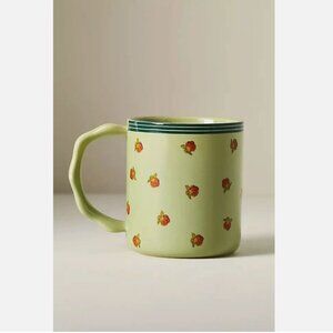 NEW Anthropologie Georgie Stoneware Mug Green